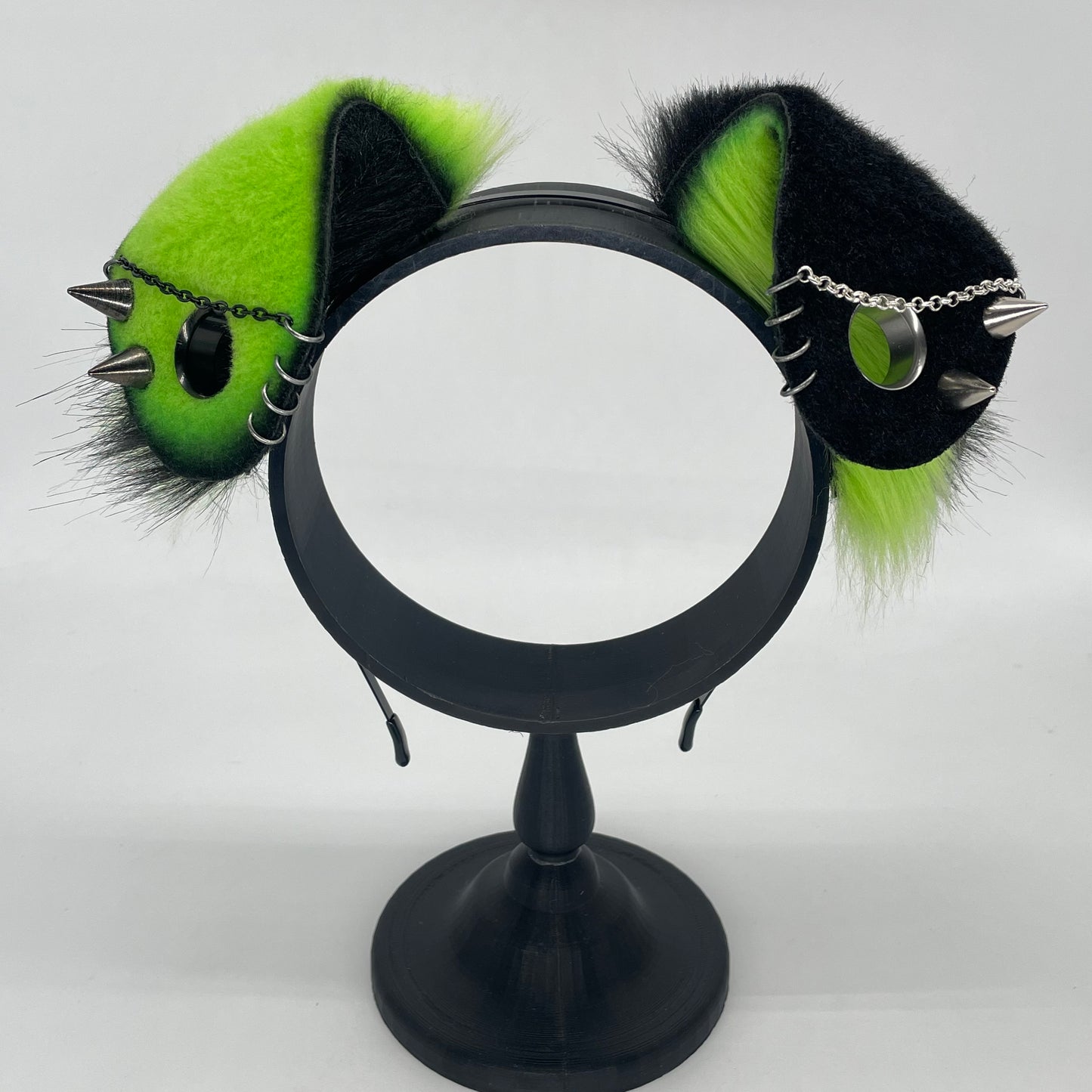 Punk Puppy Set- Black & Lime