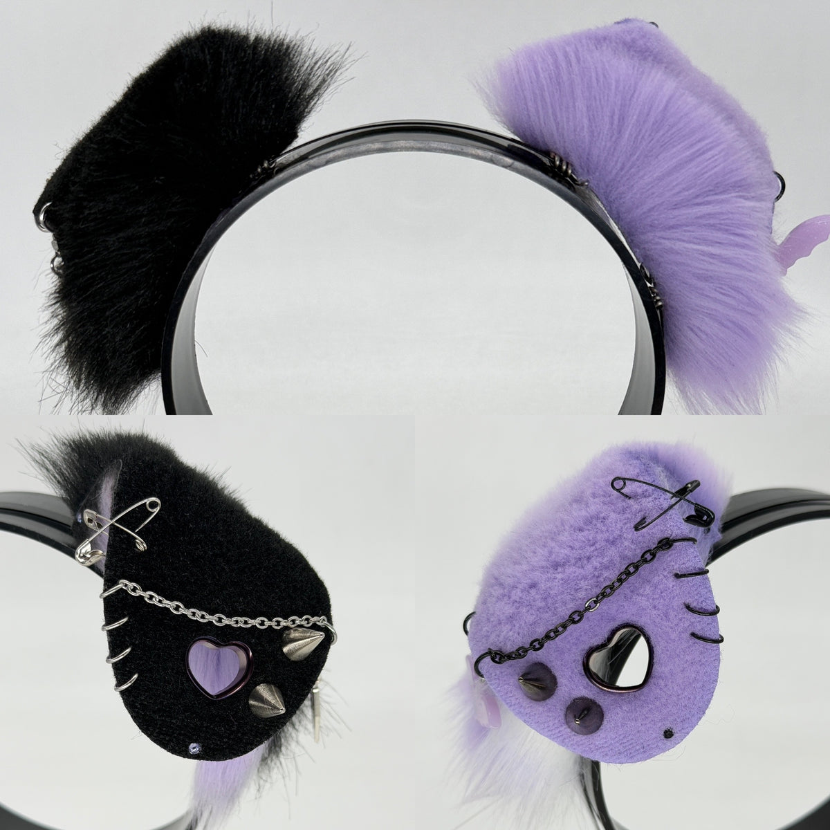 Lavender Mismatch Punk Puppy Set