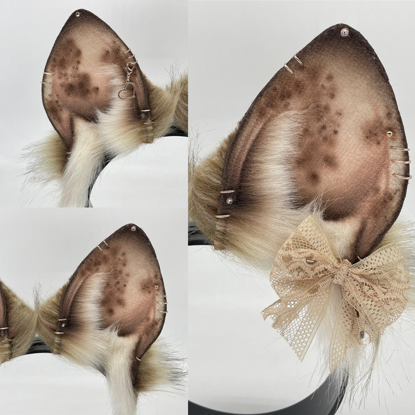 Toffee & Cream Spotted Bunny Ears