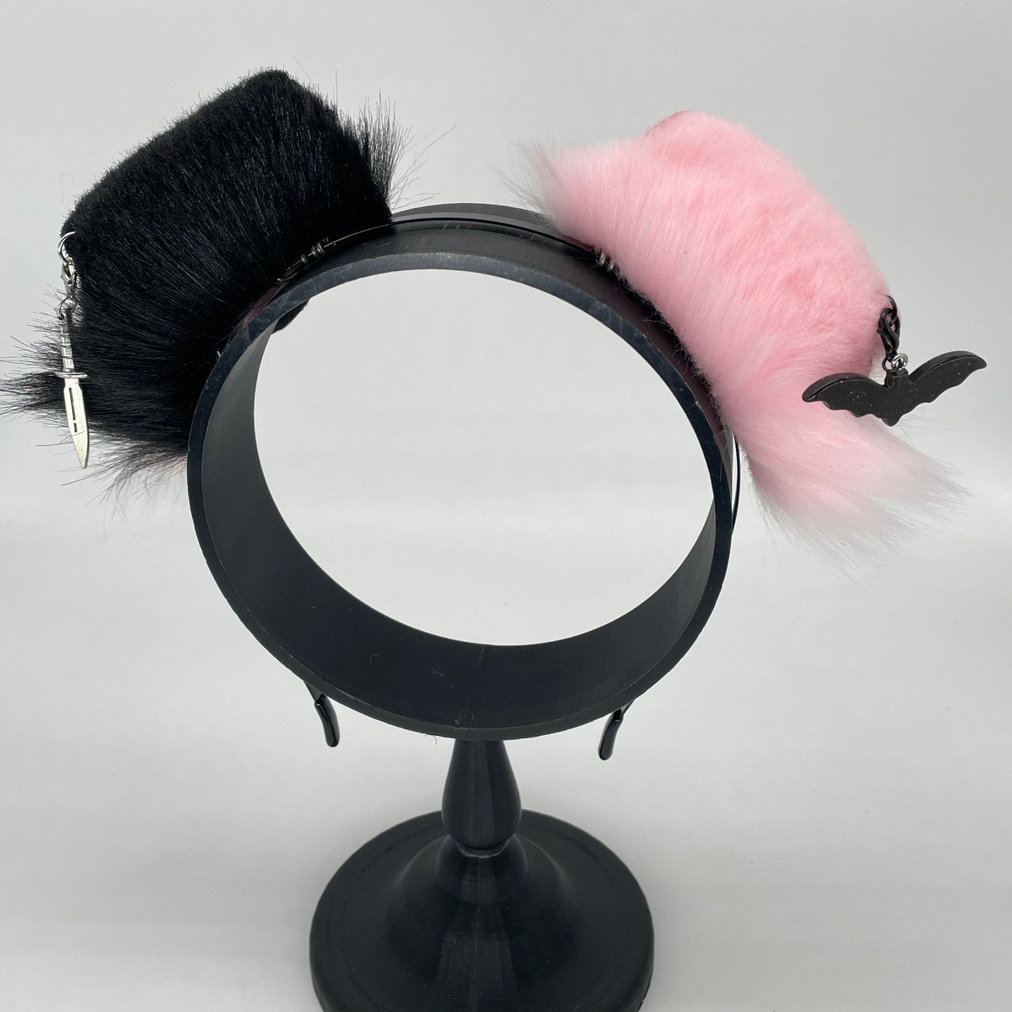 Punk Puppy ears- Black & Pink