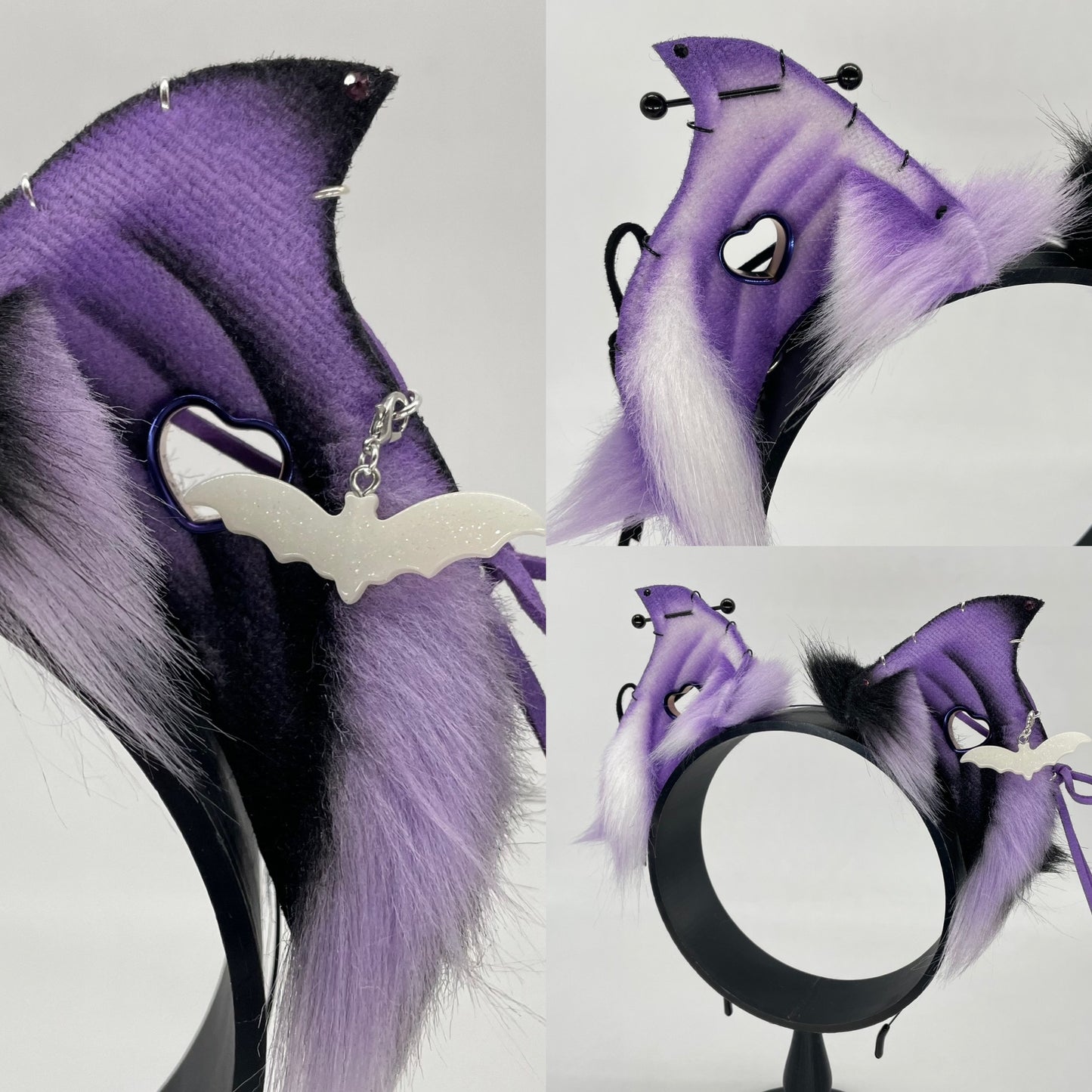 Corset Baby Bat ears- Lavender Pastel Goth