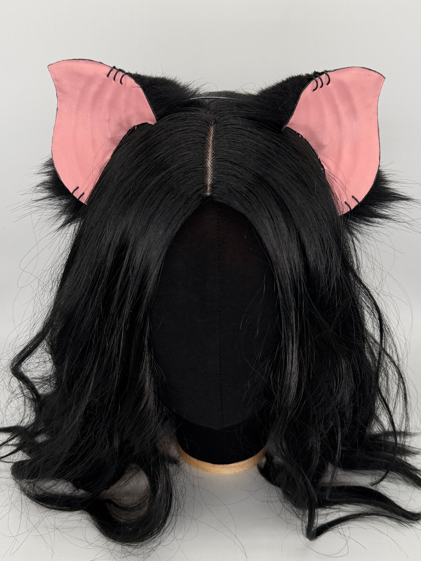 Crypt Bat Ears (faux leather & fur)