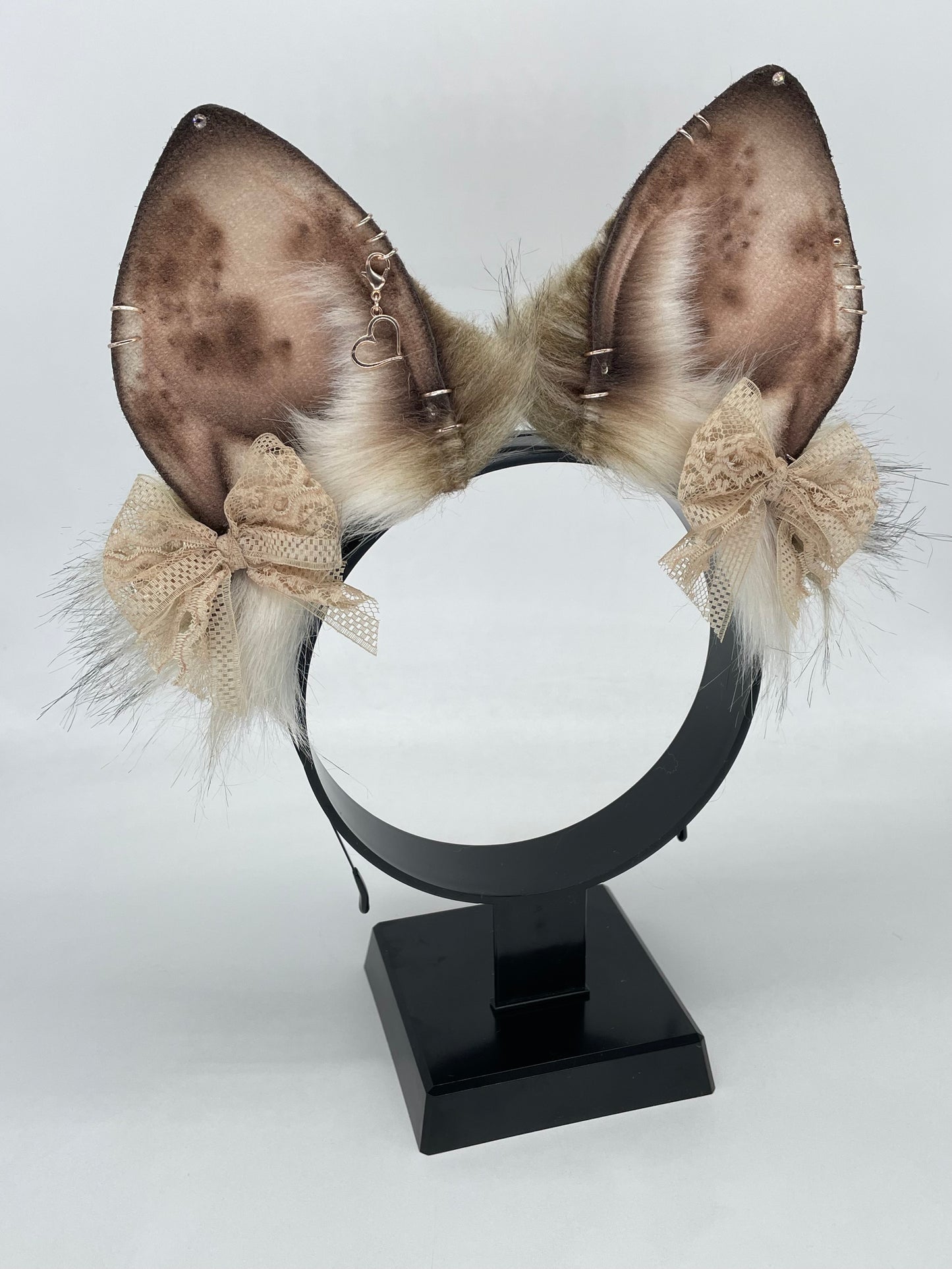 Toffee & Cream Spotted Bunny Ears