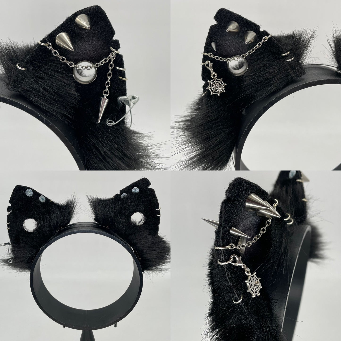 Punk Cat ears- Blackout