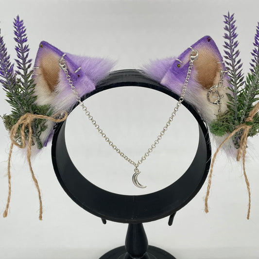 Lavender Fairy Kitten ears