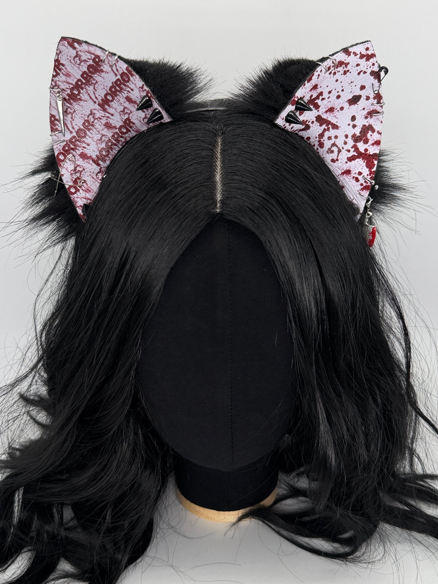 Horror Cat Ears (Faux leather & fur)