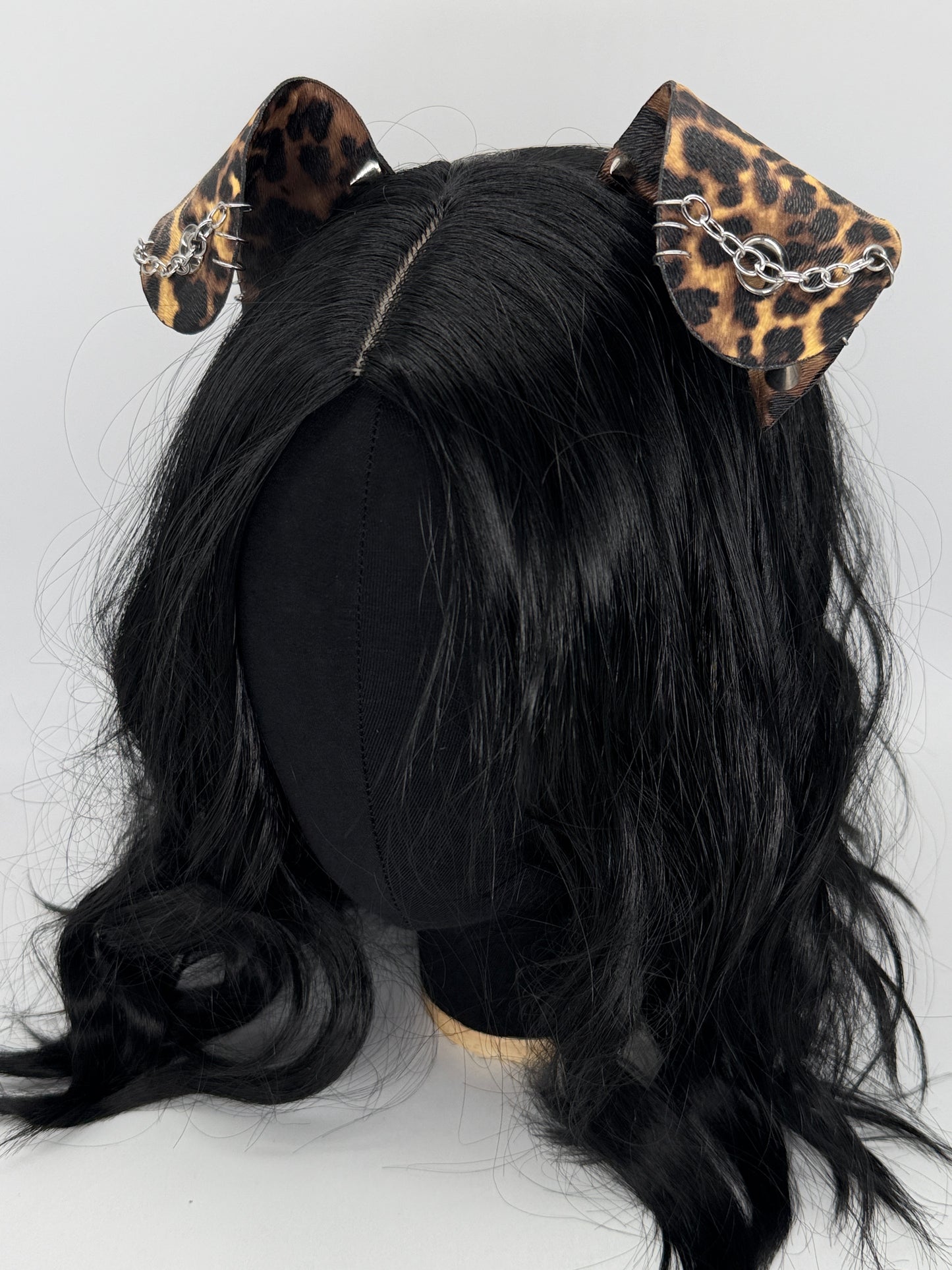 Cheetah Punk Puppy Ears (Faux leather)