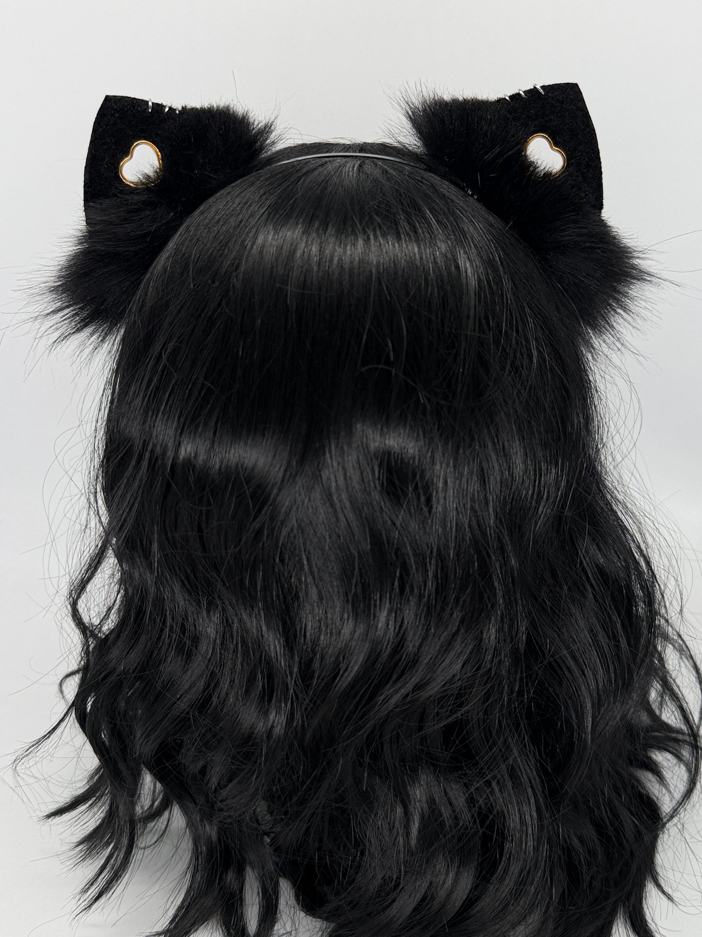 Cheetah Punk Kitten Ears (Faux leather & fur)