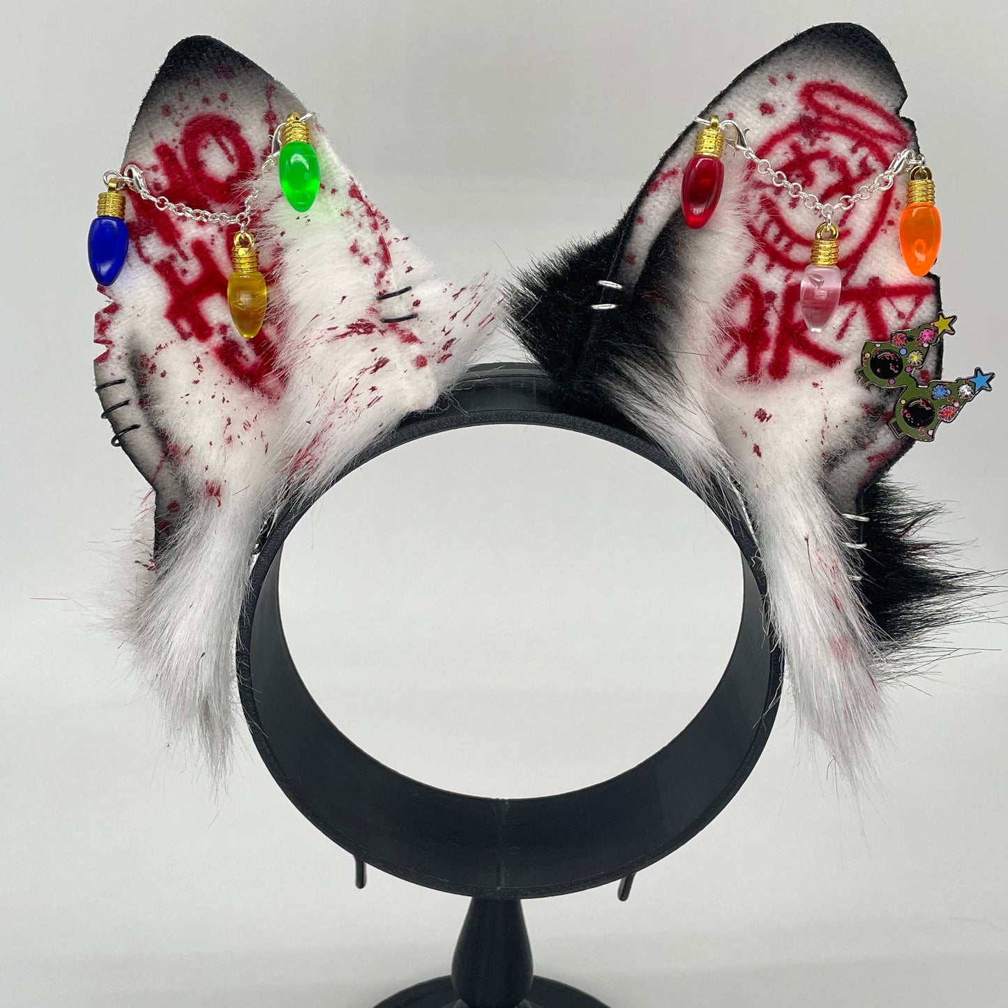 “Clownie Claus” Art the Clown German Shepherd ears