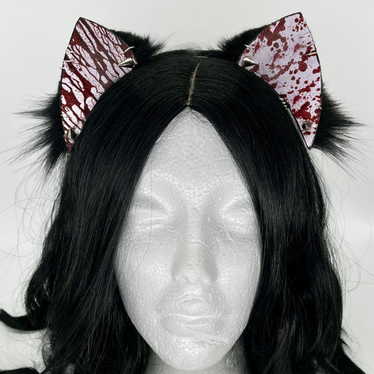 Slasher Kitten Ears (Pleather & Fur)