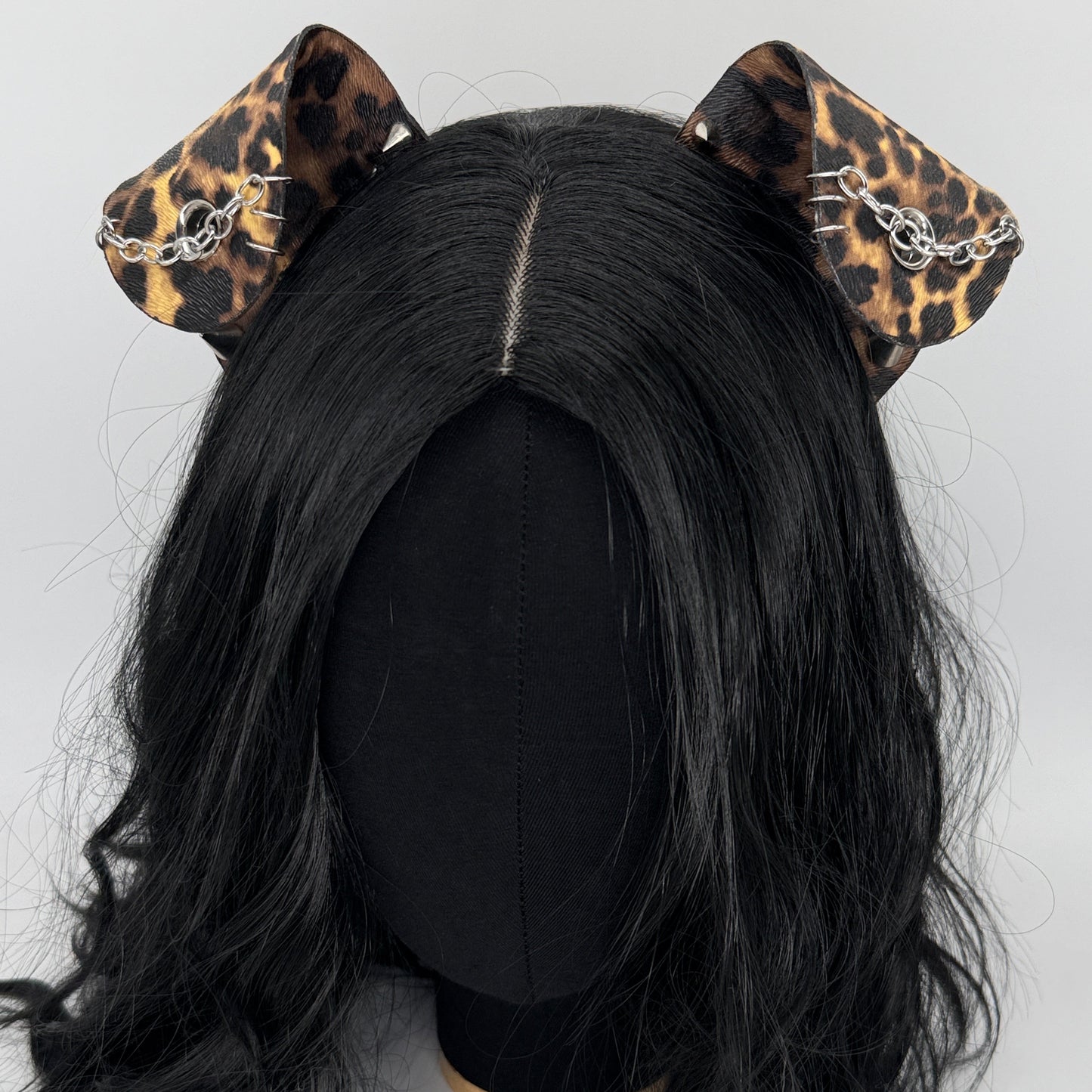 Cheetah Punk Puppy Ears (Faux leather)