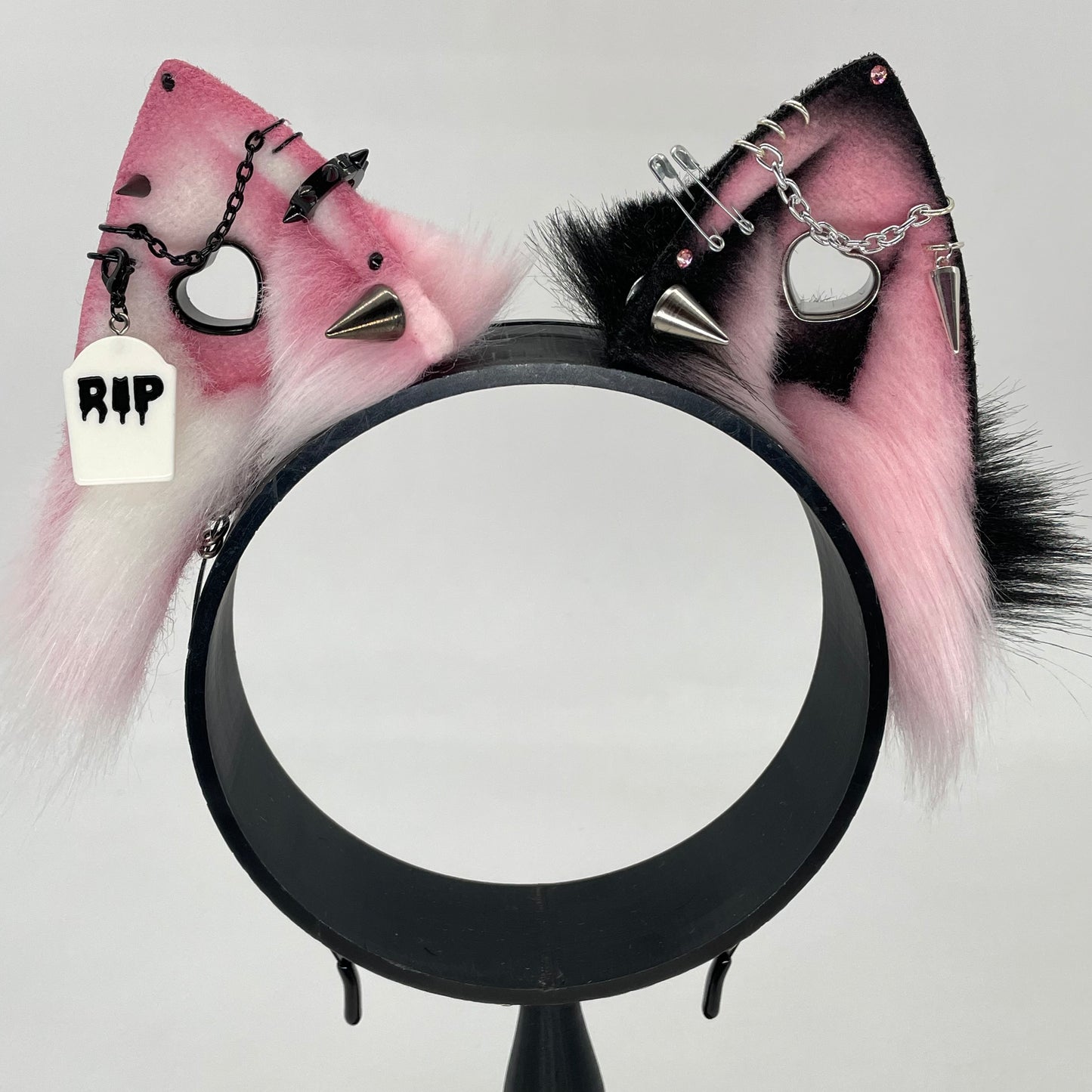 Pre-Order- Pink Pastel Goth Cat ears