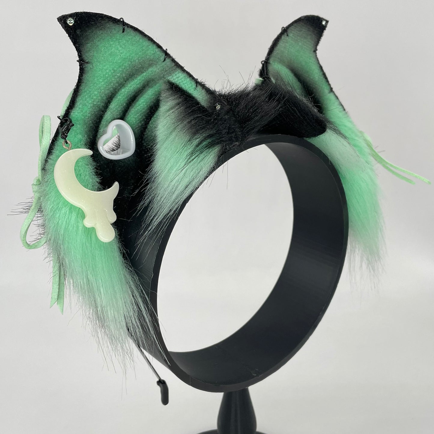 Corset Baby Bat ears- Mint & Black