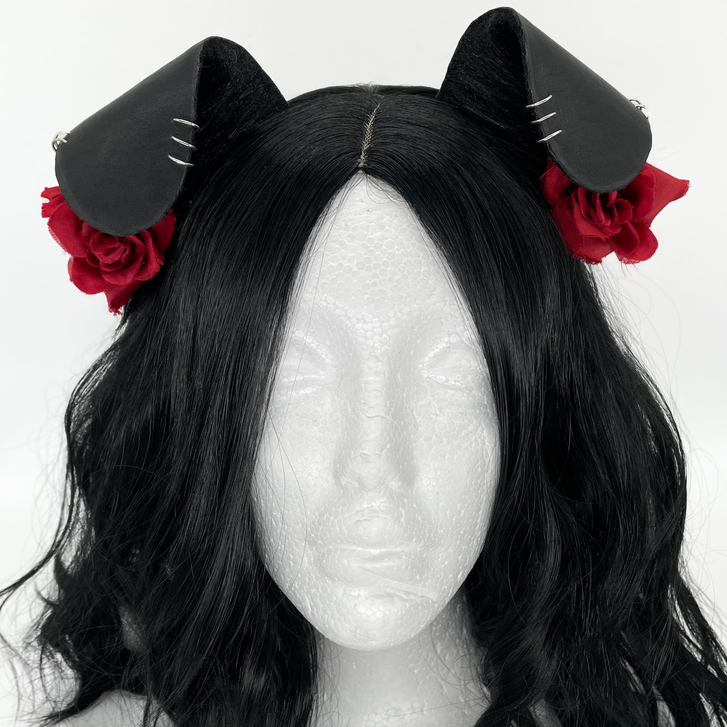 “Bury Me In Black” Puppy Ears (Pleather & Fur)