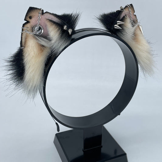 Punk Kitten Ears- Black & Tan