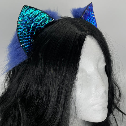 Mer-Kitten Ears (Pleather & Fur)