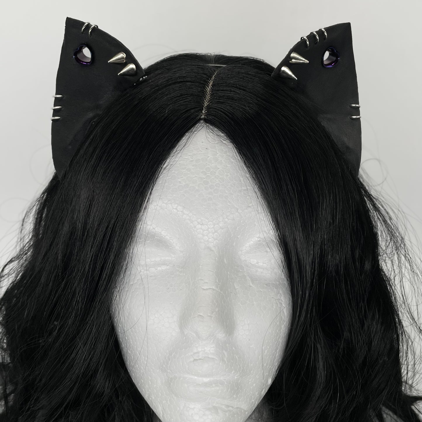 Black Pleather Punk Kitten Ears