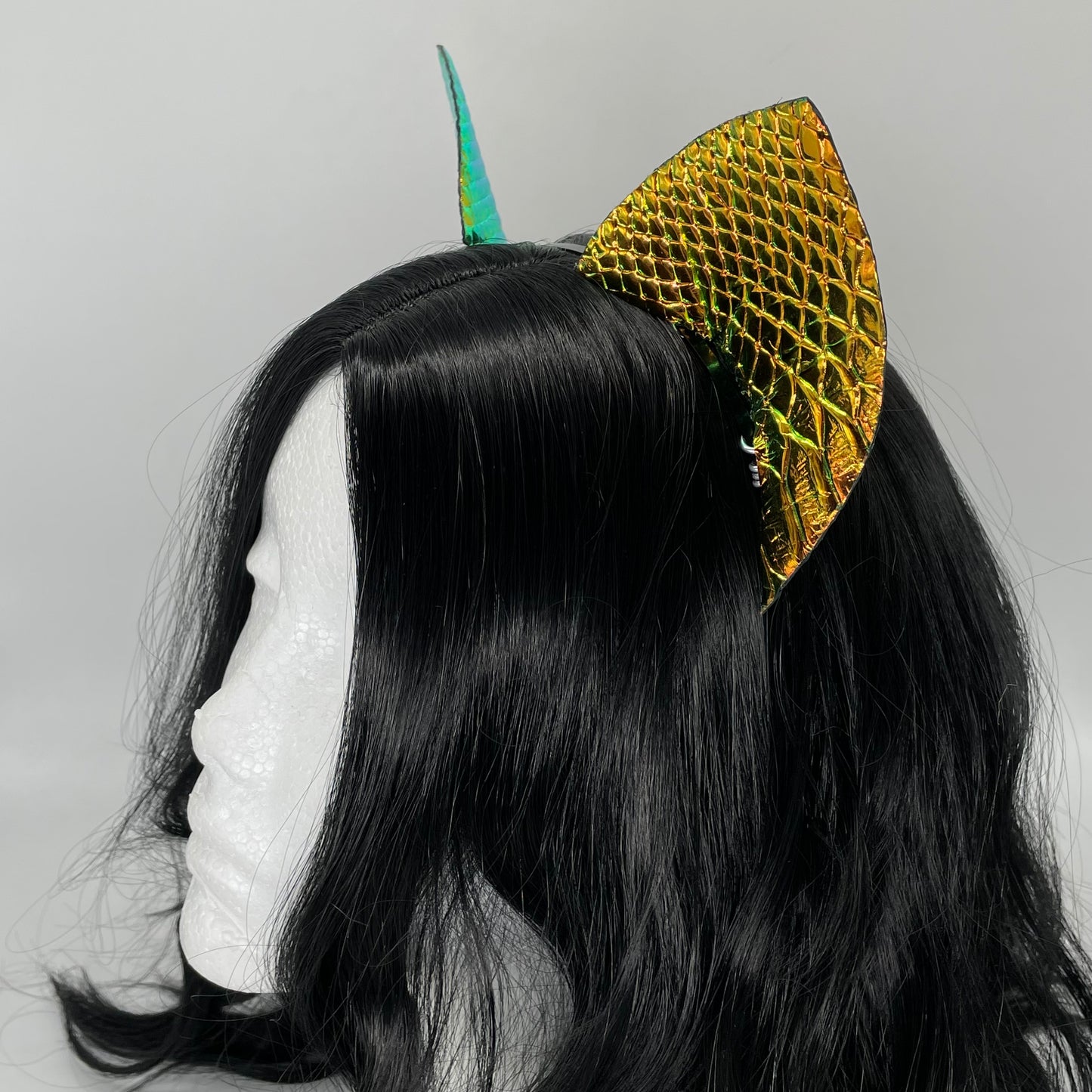 Dragon Scale Cat Ears (Full Pleather)