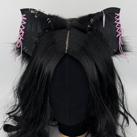 Leather & Laced -Orchid Crypt Bat Ears