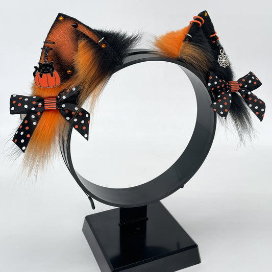 Mismatch Halloween Kitten Ears