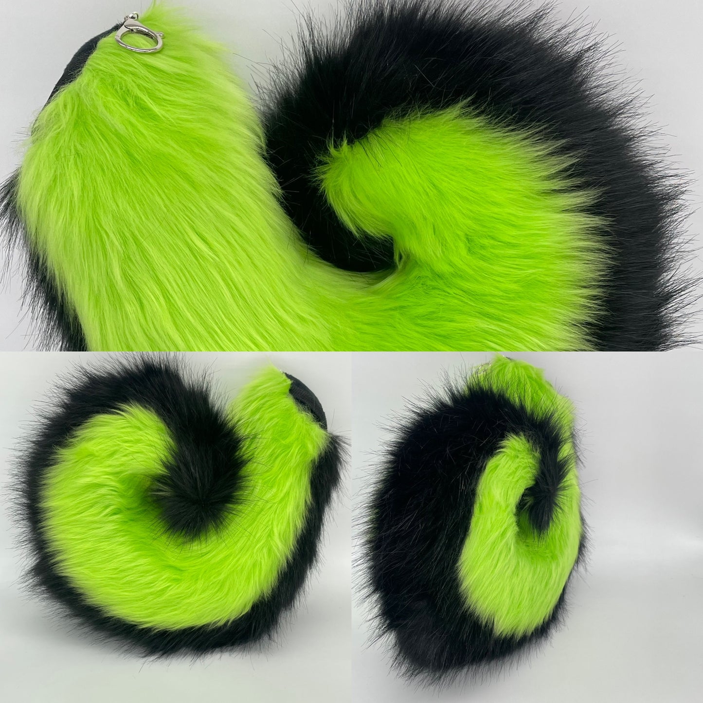 Punk Puppy Set- Black & Lime