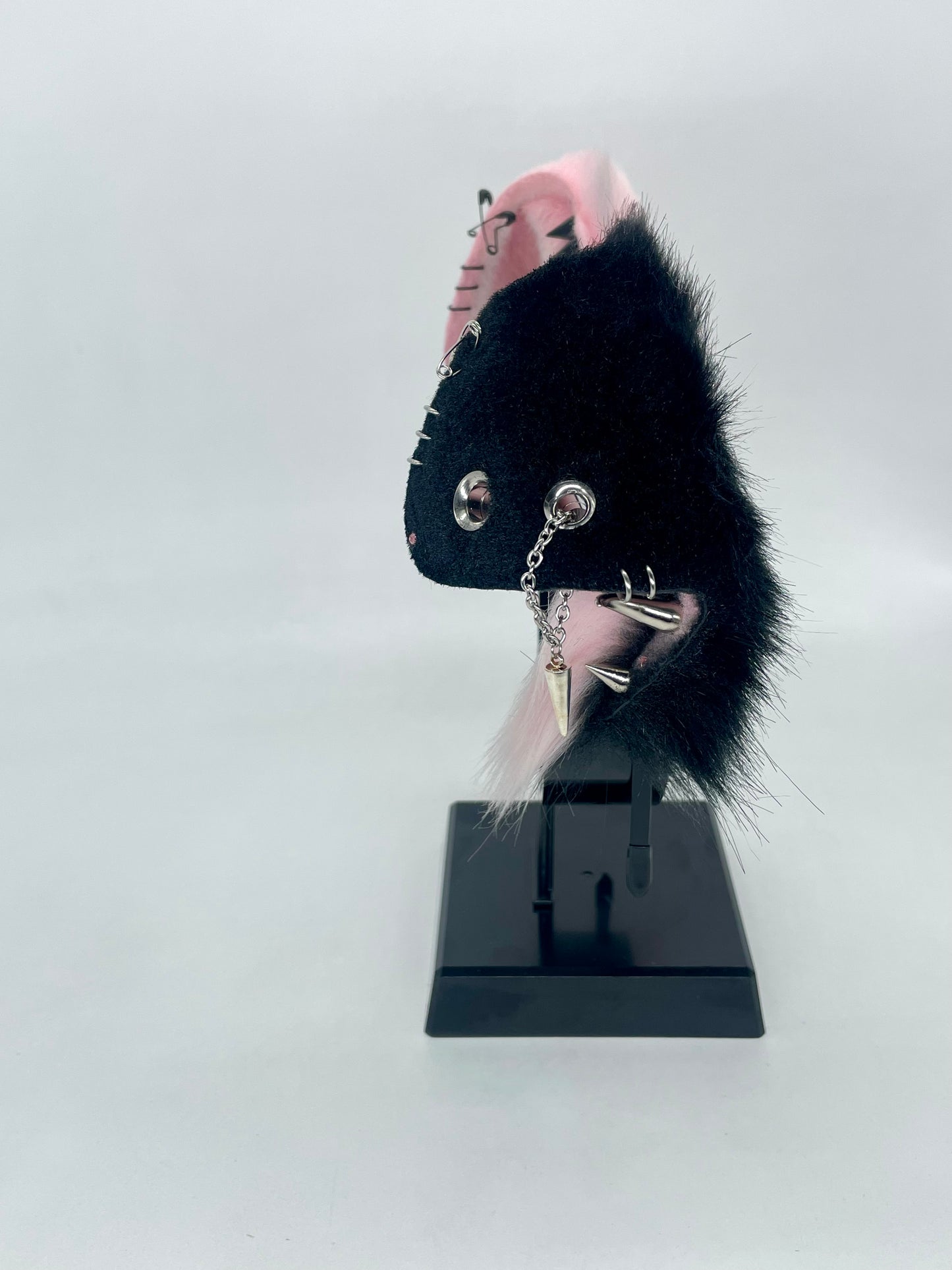 Punk Pup Set- Pink & Black Mismatch