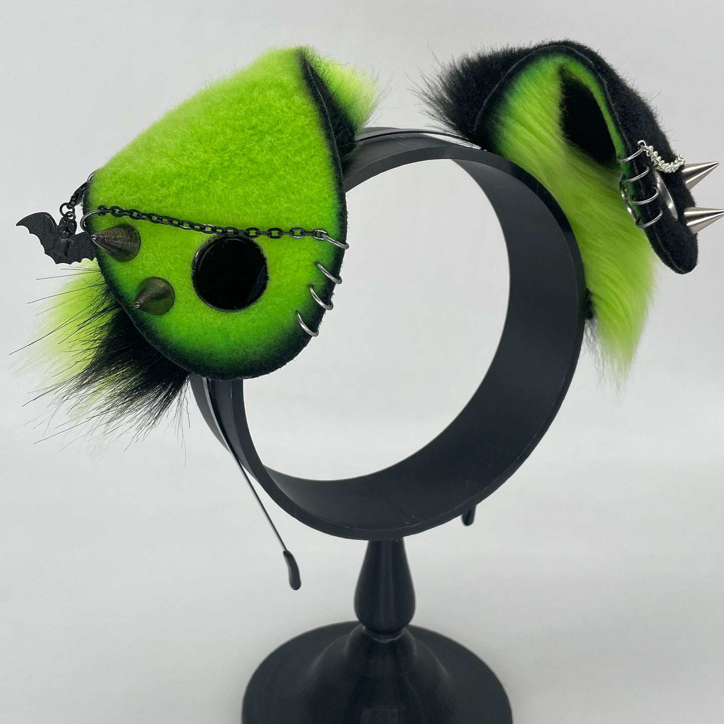 Punk Puppy Set- Black & Lime