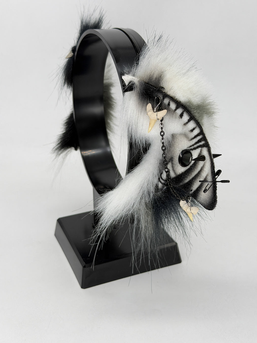 Black & White Shark Ears (Shark fins shape)
