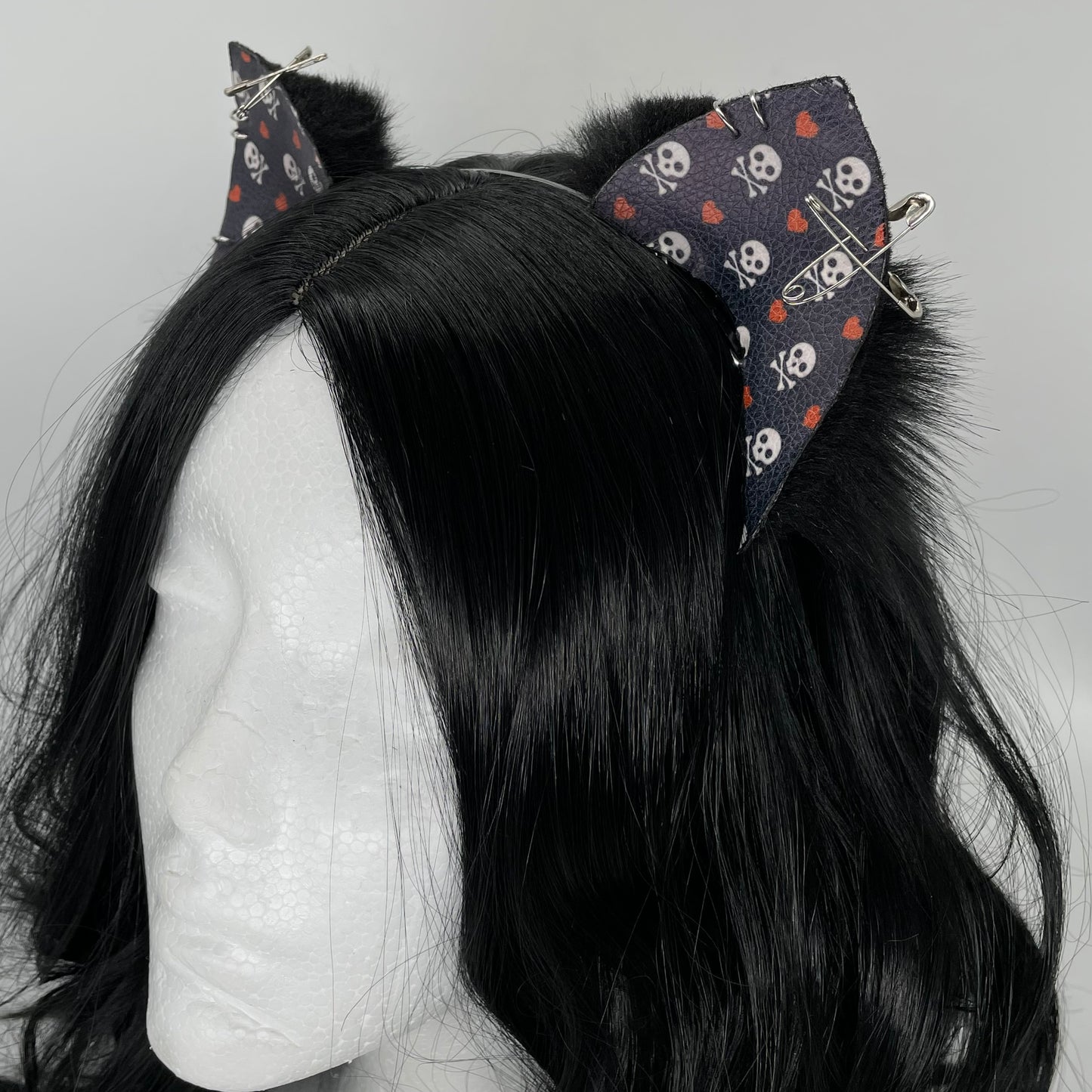 Emo Kitten Ears (Pleather & Fur)