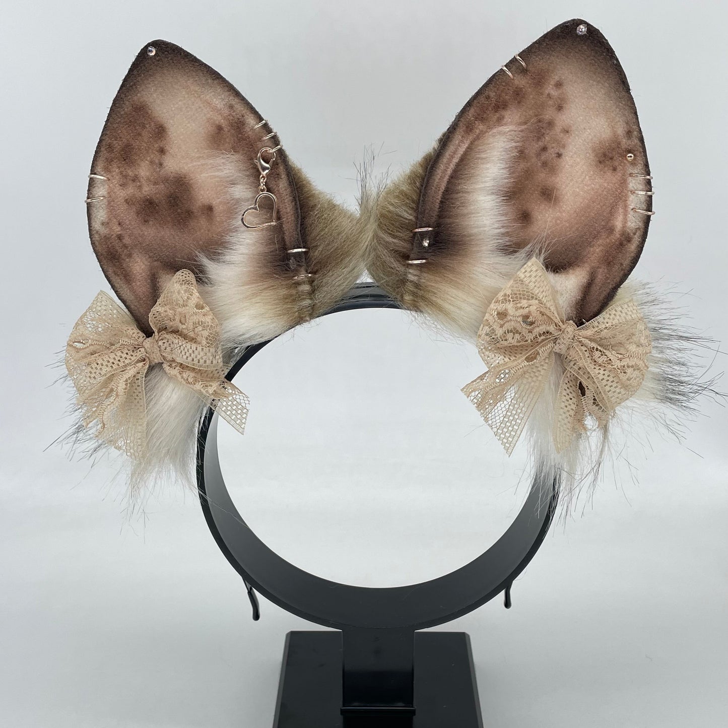 Toffee & Cream Spotted Bunny Ears