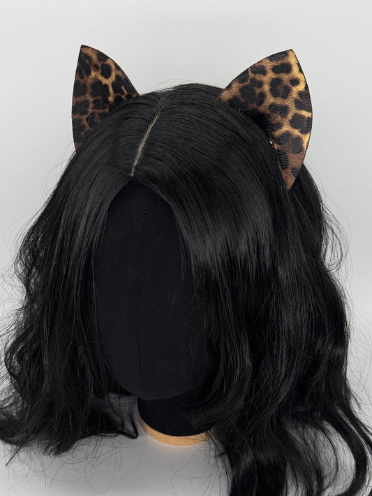 Cheetah Kitten Ears (Faux leather)