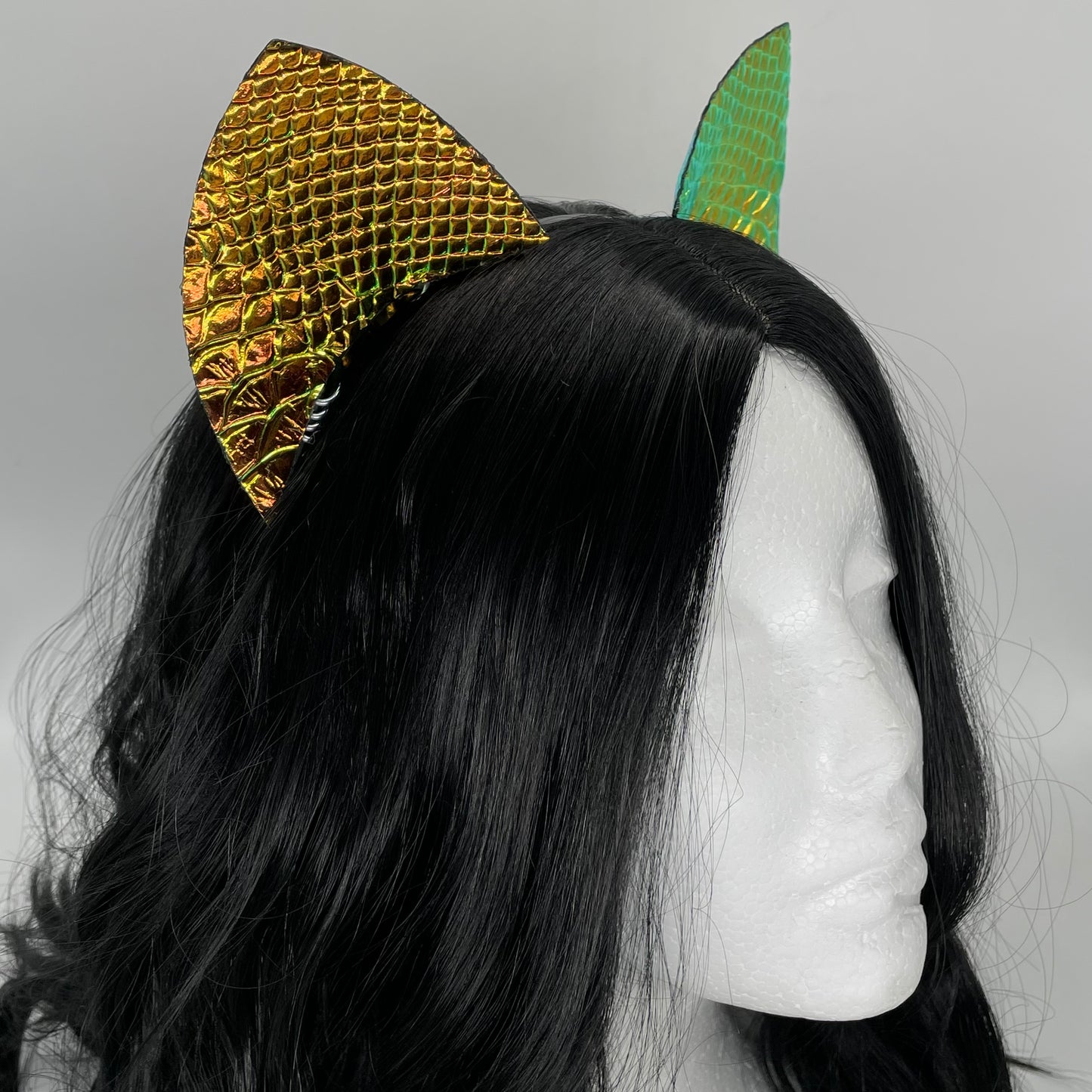 Dragon Scale Cat Ears (Full Pleather)
