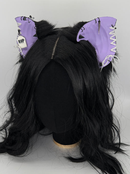 Leather & Laced -Pastel Goth Crypt Bat Ears