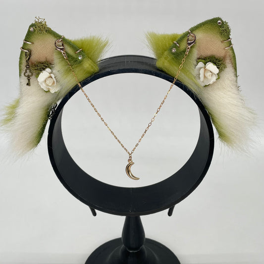 Olive & Ivory Kitten ears