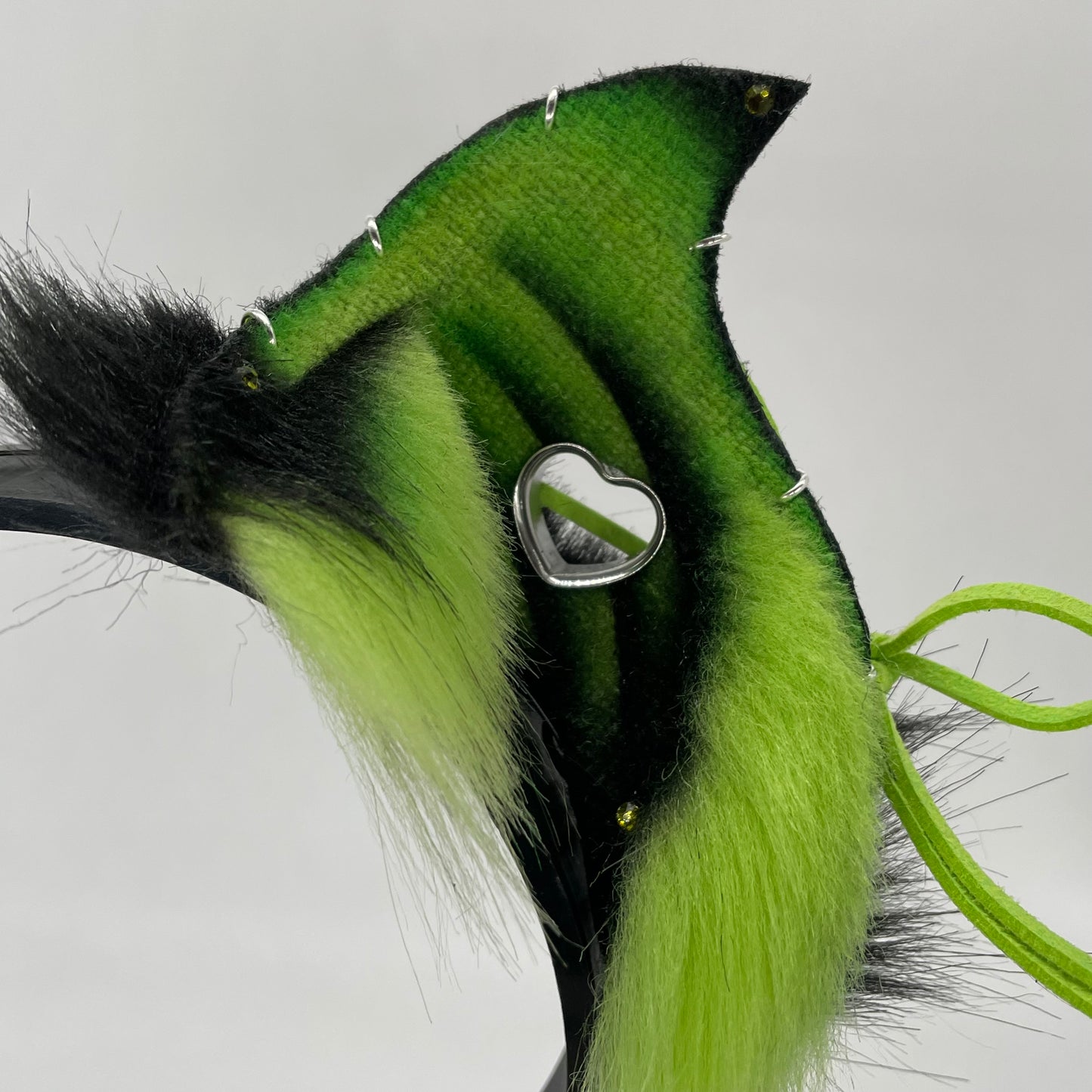 Corset Baby Bat ears- Lime & Black