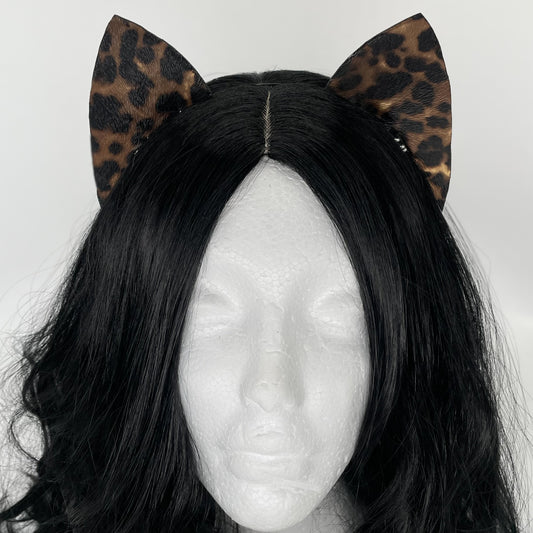Cheetah Kitten Ears (Faux leather)