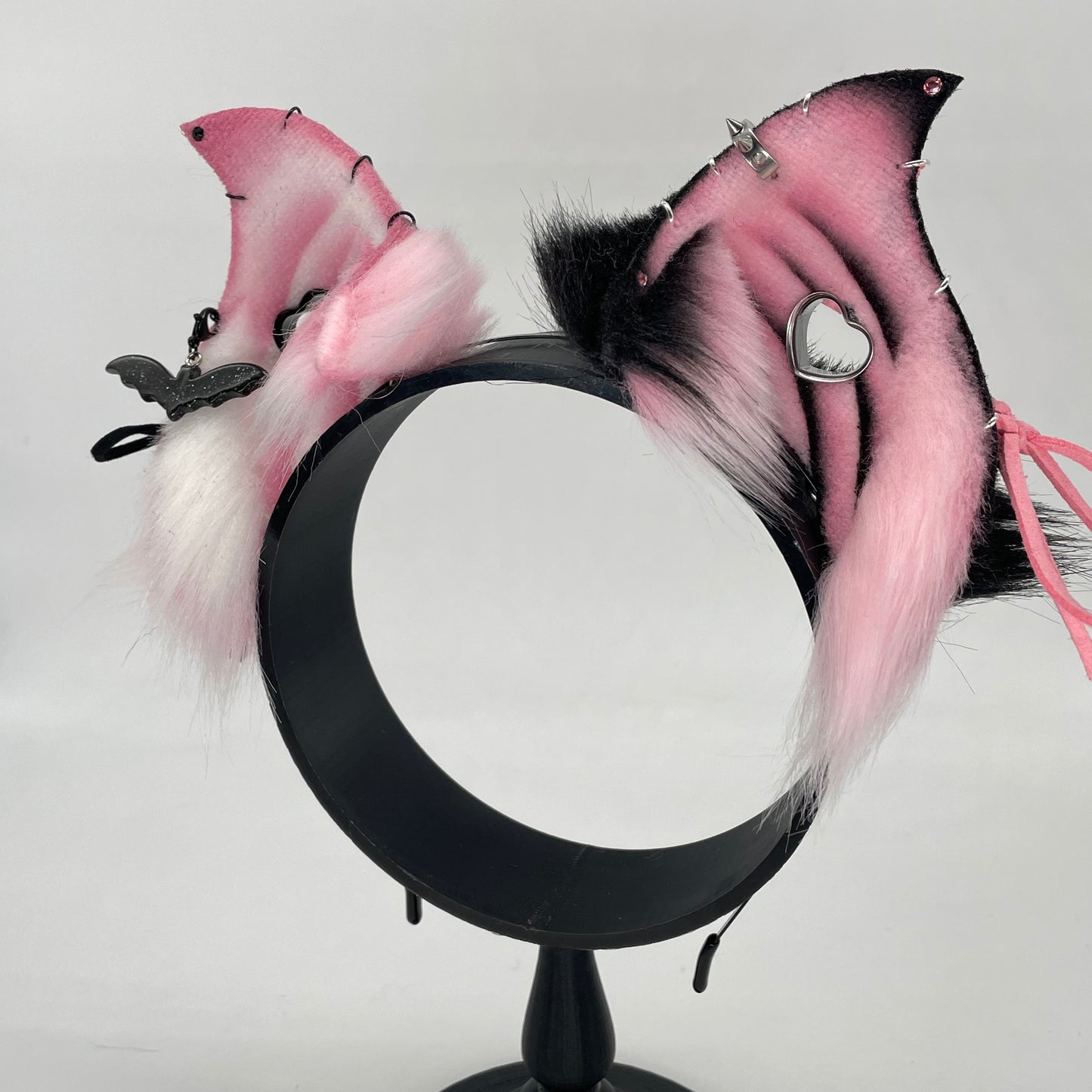 Corset Baby Bat ears- Pink Pastel Goth