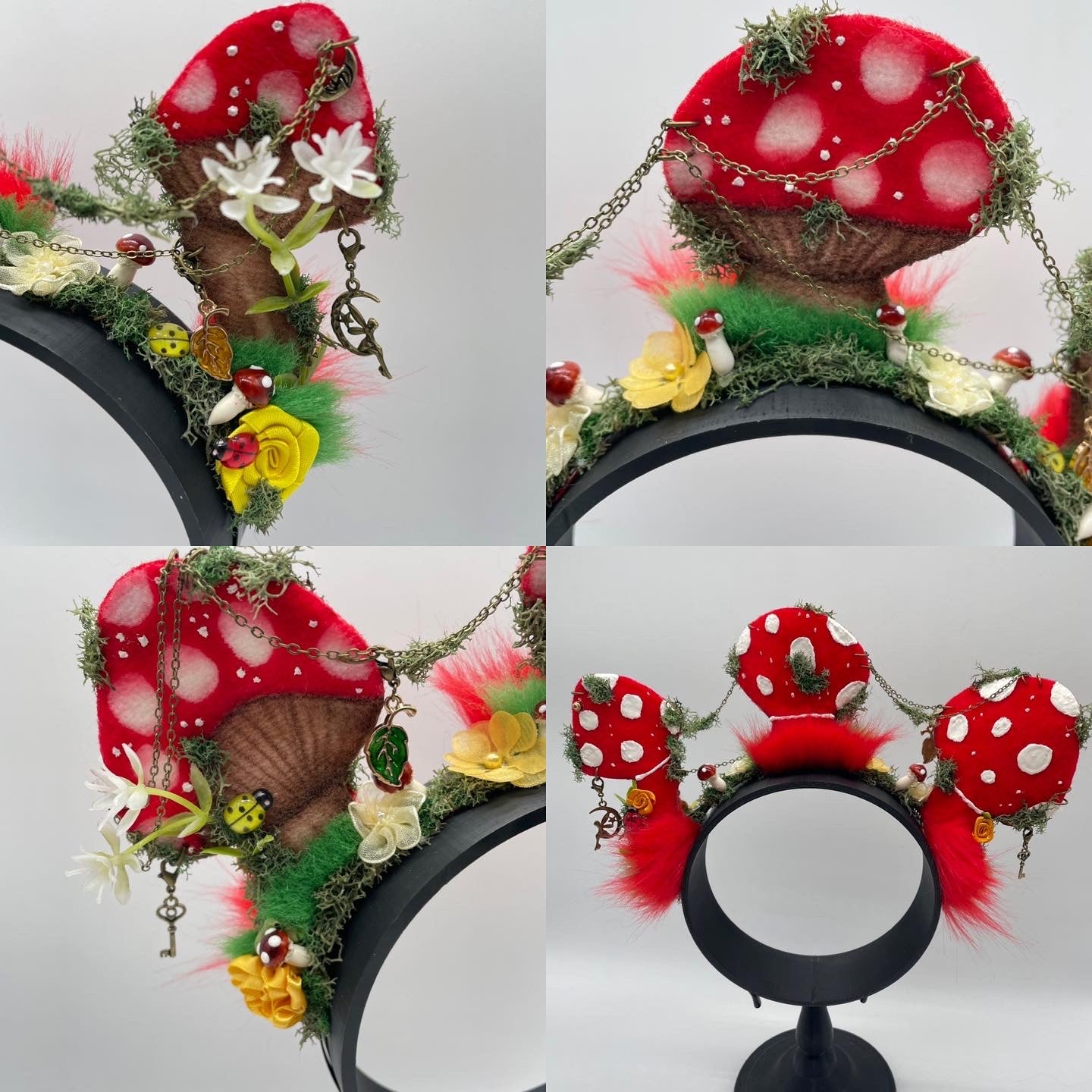 Classic Red Toadstool Tiara