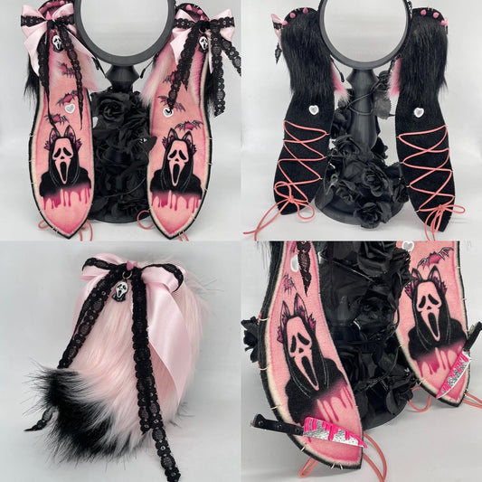 Neko Ghostface lop bunny set