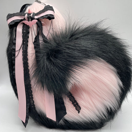 Pink puppy tail/bow