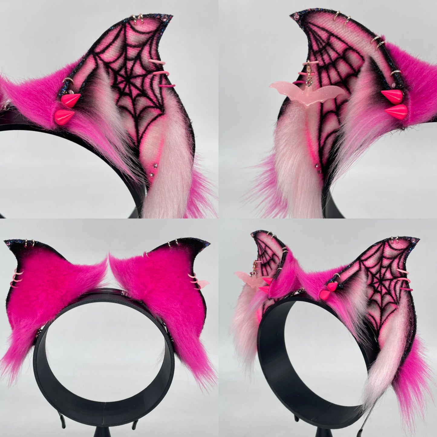 Pink Spiderweb baby bat